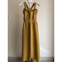 ราคา เดรสยาวสีเหลืองมัสตาร์ด แบรนด์ ZARA (8141887418)