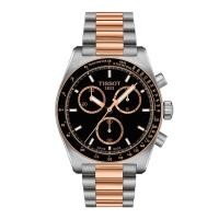 ราคา Tissot PR516 Chronograph ทิสโซต์ พีอาร์ 516 โครโนกราฟ T1494172205101 สีดำ ทองคำสีชมพู นาฬิกาผู้ชาย (26924962003)