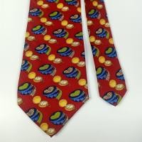 ราคา เนคไท ลายวินเทจ BURBERRYS Of London Pocket Watch Print Design Silk Tie Made In Italy (40358410447)