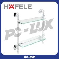 ราคา HAFELE หิ้งกระจกติดผนัง 2 ชั้น ทองเหลือง สีโครเมียม รุ่น 495.80.060 (45806436712)