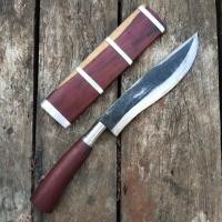 ราคา Handmade มีดเหน็บด้ามไม้พยุง มีดโบราณ มีดเดินป่า ทรงกาอย่าหวัง (29514104889)