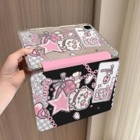 ราคา [โชคดี] Asian Series Chain Cat Apple iPad MINI7 เคสป้องกัน A16 เคสแท็บเล็ต pro37 ซม. 9/8th Generation air6 เคสป้องกัน 2025 สไตล์ใหม่ 11th Generation เคสแท็บเล็ต iPad Case air4/5 10th Generation iPad g