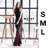 ราคา จั้มสูทสีดำต่อแถบข้างแดง งานป้าย MERRYXMONERY (3101177331)