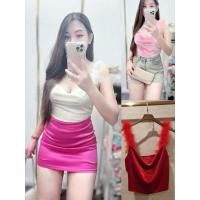 ราคา เสื้อสายเดี่ยวขนนกขนฟู (24761168229)