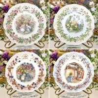 ราคา Royal Doulton Brambly Hedge 4 Seasons Tea Plates and Book ชุดจานพร้อมหนังสือ (19861894324)