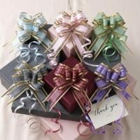 ราคา 30Pcs โบว์ดึงดอกไม้ โบว์รูดกึ่งสำเร็จรูป ริบบิ้นกึ่งสำเร็จรูป โบว์รูด ริบบิ้นผ้าไหม แบบดึง สําหรับตกแต่งงานแต่งงาน (44859429166)
