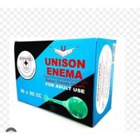 ราคา UNISON ยาสวนทวารสำหรับผู้ใหญ่ บรรเทาอาการท้องผูก 1 กล่อง 10 ลูก (57110741916)