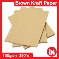 ราคา กระดาษคราฟท์สีน้ําตาลธรรมชาติ 150gsm 250s A5 A4 A3 การ์ดแท็กหัตถกรรม DIY เมนูวัสดุกระดาษ hand craft (45910297464)
