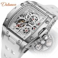 ราคา Dulunwe ยี่ห้อใหม่ 6047D อัตโนมัติ Hollow กันน้ํา Luminous Mechanical นาฬิกา Barrel-Shaped นาฬิกาผู้ชาย (43379332370)