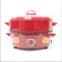 ราคา HANABISHI กระทะไฟฟ้า ฮานาบิชิ รุ่น 10STG HGP-10STG กะทะไฟฟ้า เคลือบ ฝาแดง ฝาทึบ มีซึ้ง นึ่ง 10 นิ้ว (1248110087)