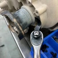 ราคา Pry Bar อะแดปเตอร์หัวเครื่องมือ 3/8 นิ้วไดรฟ์ Ratchet Lever สําหรับพื้นที่แคบ Heavy Duty Performance Chrome Vanadium Alloy Construction (52311906721)