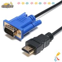 ราคา EMILEE สายอะแดปเตอร์ AV, ชายกับชาย 1-5 ม. HDMI-ใช้งานร่วมกับสาย VGA, HDTV 1080P โปรเจคเตอร์คอมพิวเตอร์ลวด (54562934528)