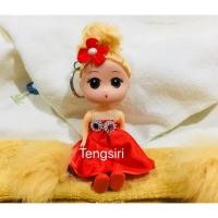 ราคา พวงกุญแจตุ๊กตาจิ๋ว พวงกุญแจ ชุดสีแดง (3405778830)