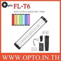 ราคา FL-T6 FLASHOOT RGB LED Mini Handheld การถ่ายภาพ Light 2800K-8500K สำหรับสตรีมสดวิดีโอ LED Video Ligh (6293162827)