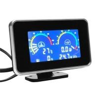 ราคา LCD Car Digital Oil Pressure Gauge Digital Display Sensor Instrument Panel Voltmeter Water Temp Met (46304215377)