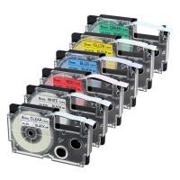 ราคา 6pcs 9mm compatible Casio label tapes XR9YW XR9WE combo set (8339890730)