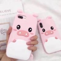 ราคา [ส่งฟรี⚡️] เคสไอโฟน เคสซิลิโคน นิ่ม หมูกระต่าย IPhone 5/5s/se/6/6s/6+/6s+/7/7+/8/8+/Xsmax (1327563130)