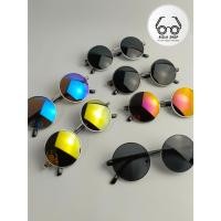 ราคา Boboho แว่นกันแดดทรงกลมสําหรับผู้ชายและผู้หญิง เหล็กสีดําเต็มรูปแบบ John Lennon แว่นตาทรงกลม PREMIUM YOI5001 (56404772660)