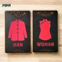 ราคา แผงไม้ชักโครกเคลือบ | ผู้หญิงหลวม บีจี01 - สติ๊กเกอร์ติดประตูห้องน้ําป้าย ห้องน้ํา ผู้ชายและผู้หญิง - ตกแต่งวินเทจ, ทําด้วยมือหรูหรา (51661648317)