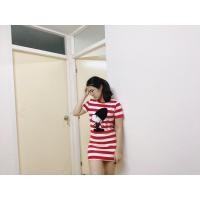 ราคา มินิเดรสลายสีแดงสนูปปี้ (3028219339)