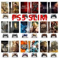 ราคา 80 สีสติกเกอร์ผิวใช้งานร่วมกับ Sony Playstation 5 Slim Disc Edition ไวนิล Decal Wrap ฟิล์มป้องกันสําหรับ PS5 Slim CD-Rom รุ่นคอนโซล & 2 PCS Dualsense Controller (29644769183)