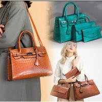 ราคา กระเป๋าเซ็ตพรีเมี่ยม3ใบลายหนังจระเข้ พร้อมส่ง (16488742408)