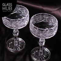 ราคา GLASS HUB - IC 10197 (เซต 2 ใบ) - พาน พานแก้ว พานแก้วลายคริสตัล มีลวดลาย ดีไซน์สวยหรู แฮนด์เมด ใส่เครื่องดื่ม (17293739820)