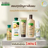 ราคา แพ็คคู่ แชมพูสมุนไพร บำรุงรากผมและหนังศีรษะขิงเพียว 250มล. (2081615277)