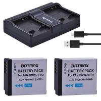 ราคา ▥ 2ชิ้นdmw-Blh7 Blh7 Dmw-Blh7pp Dmw-Blh7eแบตเตอรี่+คู่usbชาร์จ Lumix Dmc-Gm5, Dmc-Gf7, (42918621459)