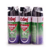ราคา [สินค้าส่งด่วน] ไบกอนเขียวยุงมดแมลงสาบลาเวนเดอร์300มลX3 BAYGON GREEN SPRAY PESTICIDE 300ML.LAVENDERX3 (44131800597)