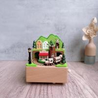 ราคา กล่องดนตรีรถไฟชนบทกล่องดนตรีไม้งานฝีมือไม้ฐานตกแต่งบ้าน (41980023584)