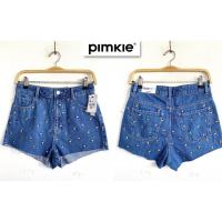 ราคา PIMKIE High-Waist Denim Shorts ยีนส์ขาสั้น เอวสูง ปักลายหัวใจเล็กๆ น่ารักสุดๆ (9645307743)