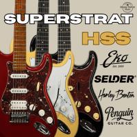 ราคา Superstrat HSS Pickup กีตาร์ไฟฟ้า Eko, Penguin, Artist, Selder, Harley Benton, Harmonina, Gecko (42427756161)