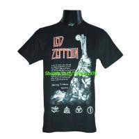 ราคา เสื้อวง LED ZEPPELIN ลาย Hermit Stairway to Heaven พร้อมเนื้อเพลง Album สีดำ LZN613 (3739914981)