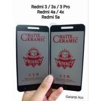 ราคา TEMPER GLASS ANTI SPY XIAOMI REDMI 3 / 3S / 3 PRO / 4A / 4X / 5A CERAMICS ANTI PRIVACY ฝาครอบแบบเต็ม (52552170417)