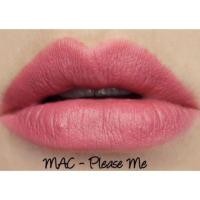ราคา Mac Lipstick Matte Please me ไซส์จริง ของแท้ มีใบเสร็จ (2772847252)