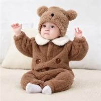 ราคา ฤดูใบไม้ร่วงฤดูหนาวน่ารักทารกแรกเกิด Warm Bodysuit เด็กวัยหัดเดินแขนยาวหมี Rompers สําหรับทารก Soft ขนแกะ Jumpsuit (50261468199)
