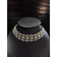 ราคา โช๊คเกอร์ & สร้อยคอ เงินแท้งานฉลุลายไทย มีใบรับประกันเงินแท้ (50408426539)