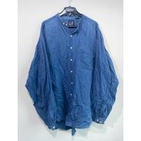 ราคา เสื้อเชิ้ต แขนยาว ผ้ายีนส์ สีน้ำเงิน คอจีน Gap มือสอง แท้ (46857468671)