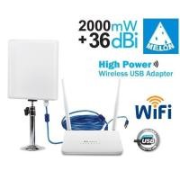 ราคา Router+USB WiFI Set ขยาย Wifi Hotspot ระยะไกล และ แชร์ สัญญาณ Wifi ผ่าน เร้าเตอร์ ได้ (42504570778)