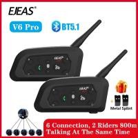 ราคา ชุดหูฟังบลูทูธ EJEAS V6 Pro 3.5 มม. กันน้ํา สําหรับหมวกกันน็อครถจักรยานยนต์ 6 Riders 1200M 2 ชิ้น ต่อชุด (24667472494)