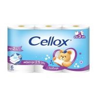 ราคา [สินค้าส่งด่วน] เซลล็อกซ์ เพียวริฟาย ไจแอนท์ 6ม้วน CELLOX PURIFY SUPER EXTRA GIANT 6 R. (54562058982)