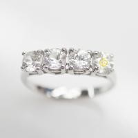 ราคา Jewchanแหวนพลอยเพทายขาวพลอยแท้ธรรมชาติขนาดพลอย 4 มิล (25681388761)