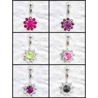 ราคา จิวสะดือเกาหลี สีเงิน ประดับคริสตัลแท้ swarovski ขนาดก้าน 1.6 mm ความยาวทั้งหมด 2.5 cm สินค้าจริงสวยงามมาก (7733233379)