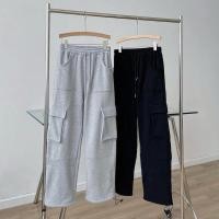 ราคา Sweats Cargo Pant with Drawstring - กางเกงขนแกะกระเป๋า Drawstring หลวม Unisex สําหรับผู้ชายและผู้หญิง (27142615784)