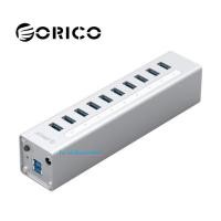 ราคา ORICO USB3.0 HUB A3H10-SV Aluminum Alloy 10 Port/ของเเท้100% (7138103236)