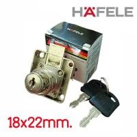 ราคา กุญแจล็อคลิ้นชัก กุญแจล็อกเฟอร์นิเจอร์ Hafele ขนาด18/20 มม. Furniture Lock (40712078063)