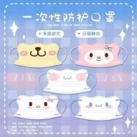 ราคา !!!พร้อมส่งจากไทย!!! หน้ากากอนามัย แมสผู้ใหญ่ แมสลายการ์ตูน สวย น่ารัก จำนวน 10 ชิ้นหน้ากากอนามัย (23546492007)
