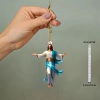 ราคา 2ง แบนย้อนยุคคริสตัลพระเยซูตกแต่งวันหยุดแขวนตกแต่ง,จี้รถกระจก,อุปกรณ์พวงกุญแจ,ตกแต่งภายใน |สไตล์ย้อนยุค|ของตกแต่งแขวนทนทานตกแต่งคริสต์มาส (50707654861)