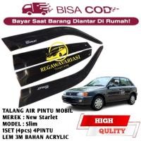 ราคา Toyota New Starlet Capsule 1990-1999 รางน้ํารถ 4 ประตู แบบบาง (55209019689)